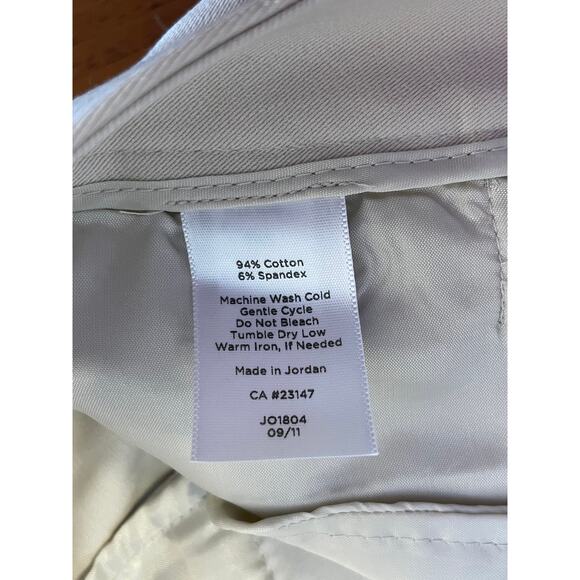 Talbots Women's 10 Petite Light Beige Curvy Dress Pants Stretch Cotton Spandex - Picture 5 of 9